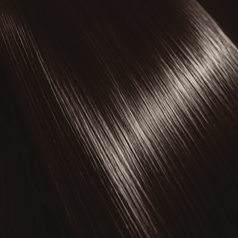 Textura de cabello liso con brillo